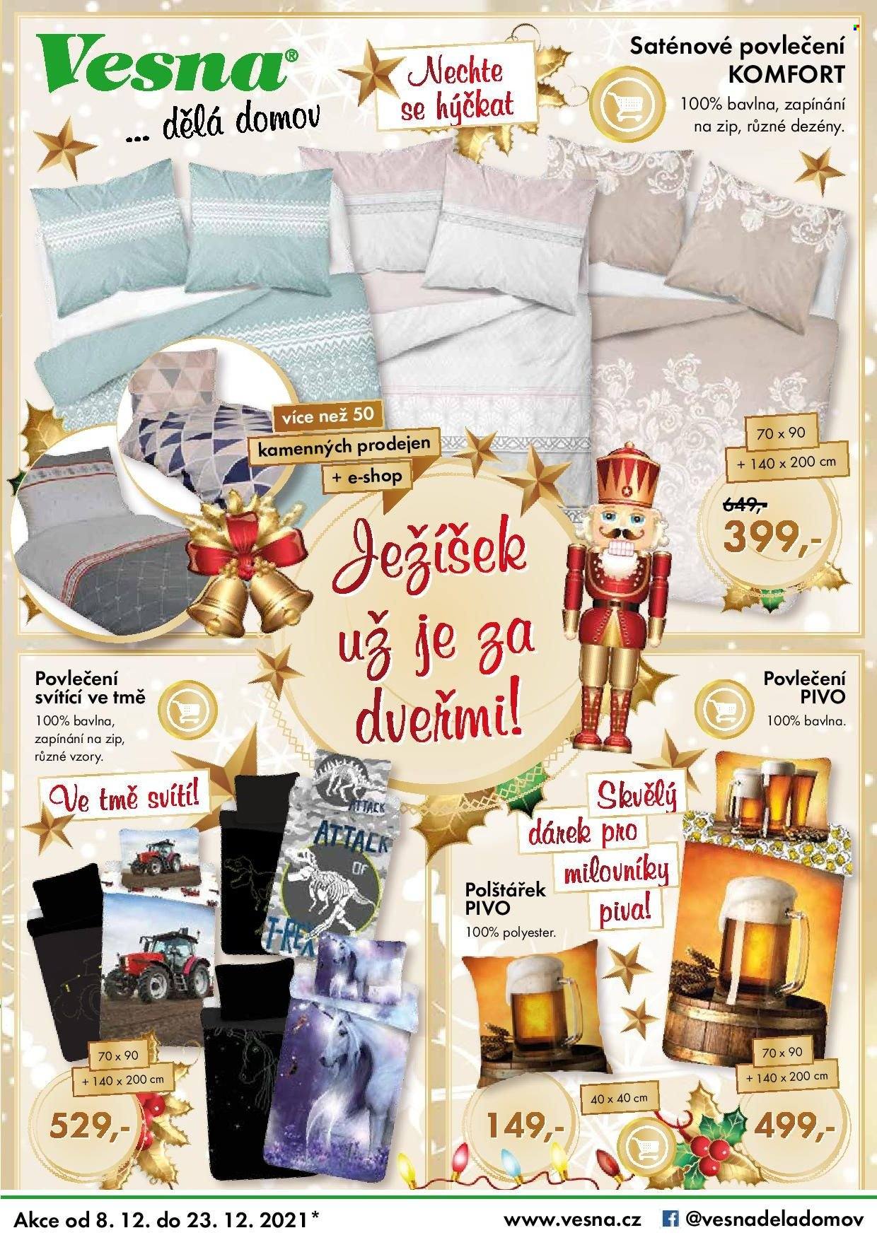 Leták Vesna - 8.12.2021 - 23.12.2021. Strana 1