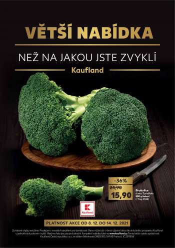 Leták Kaufland - 8.12.2021 - 14.12.2021.