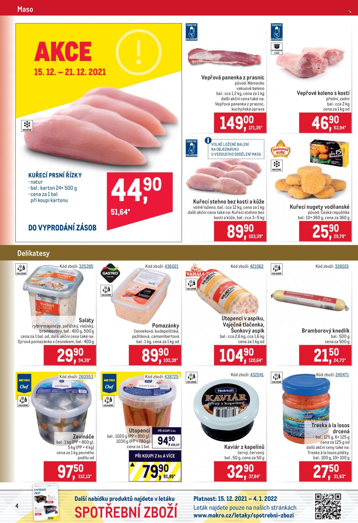 Leták MAKRO - 15.12.2021 - 4.1.2022. Strana 4