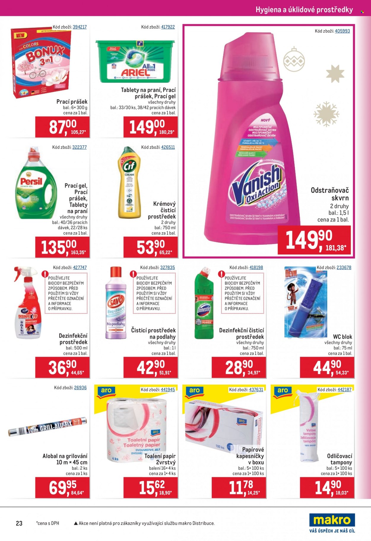 Leták MAKRO - 15.12.2021 - 4.1.2022. Strana 23