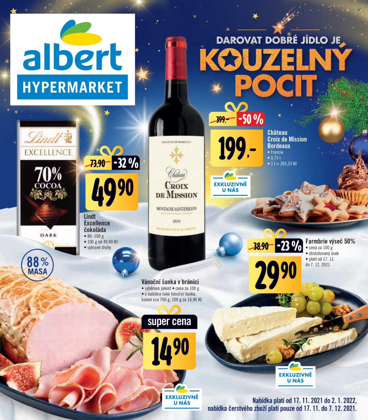 Leták Albert Hypermarket - 17.11.2021 - 2.1.2022. Strana 1