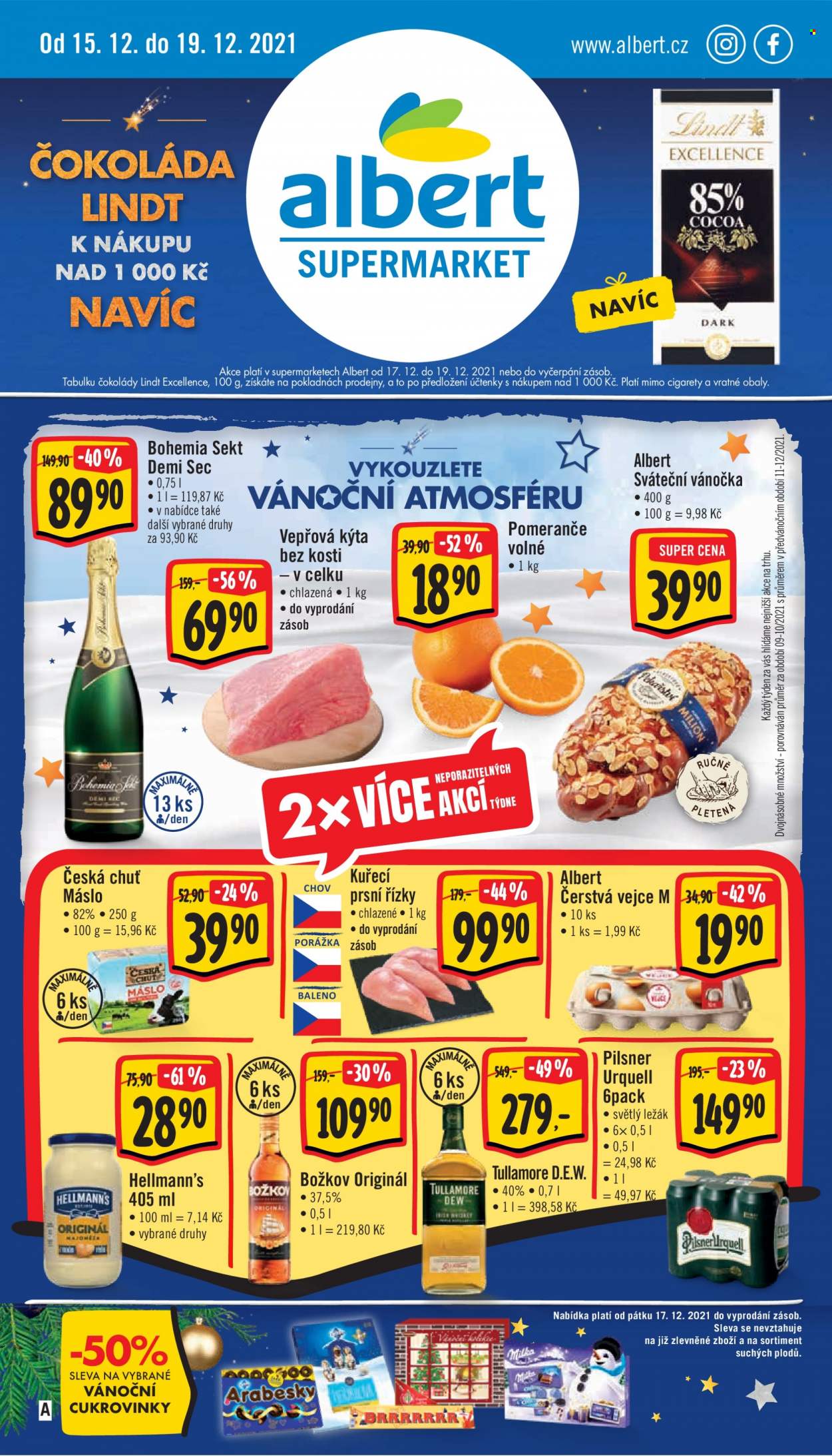 Leták Albert Supermarket - 15.12.2021 - 19.12.2021. Strana 1