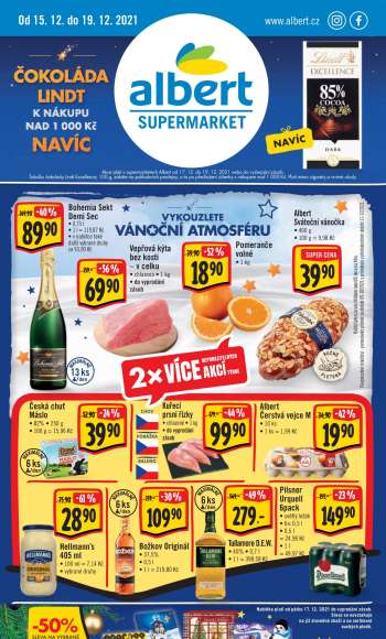 Leták Albert Supermarket - 15.12.2021 - 19.12.2021.