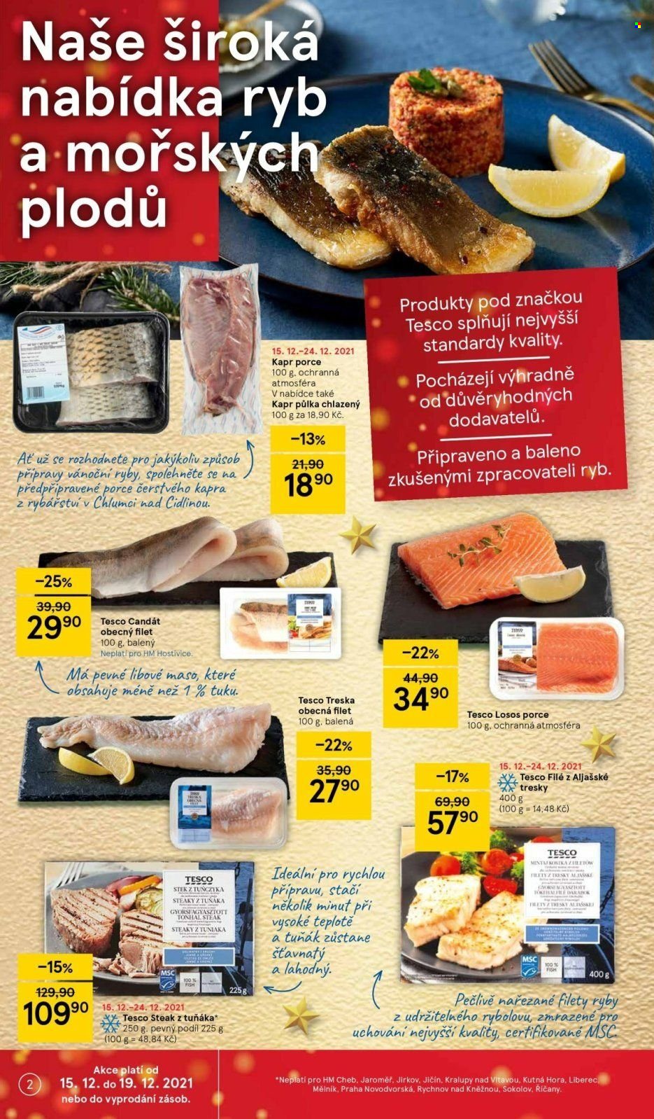 Leták TESCO - 15.12.2021 - 19.12.2021. Strana 2