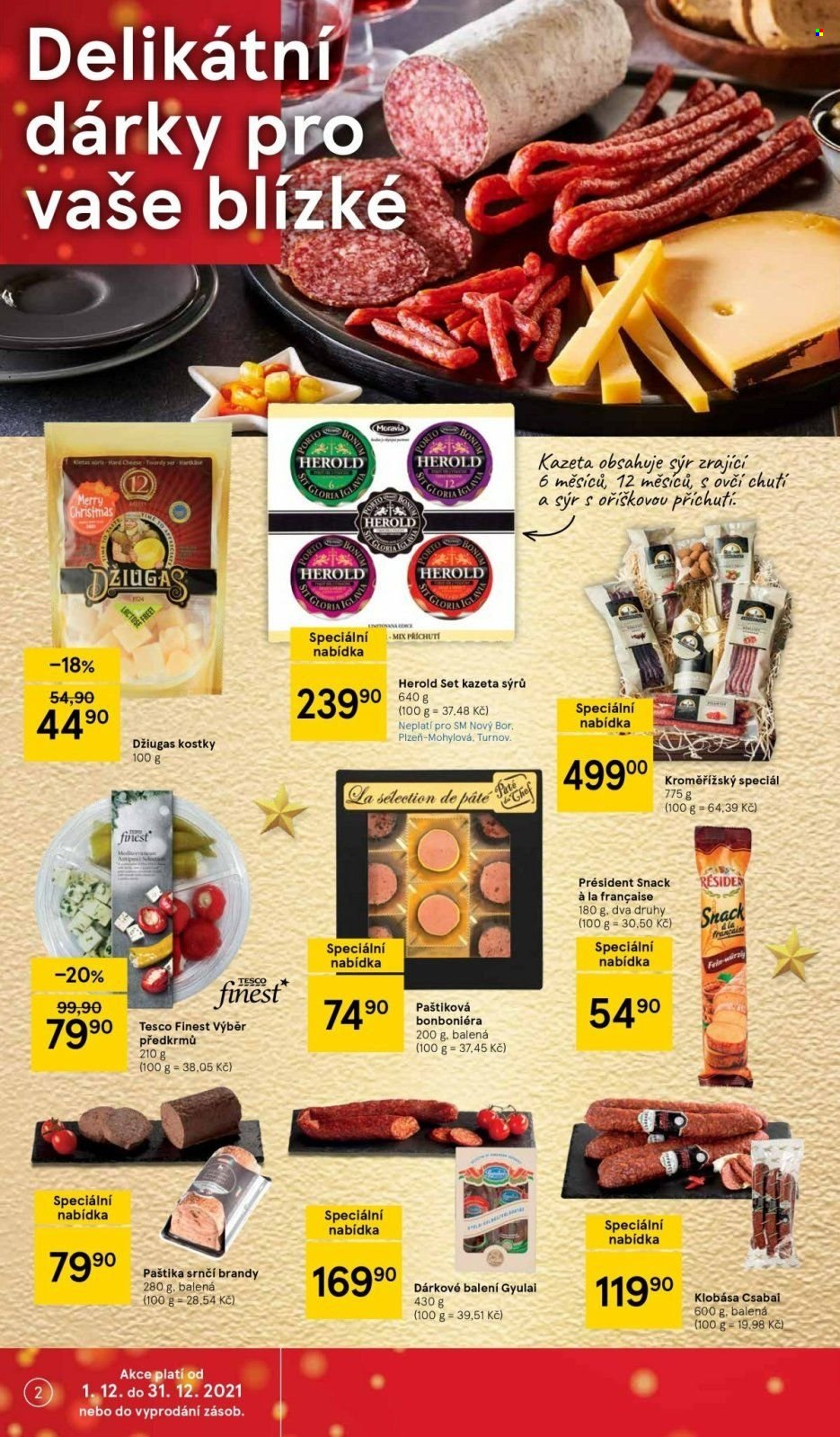 Leták TESCO supermarket - 15.12.2021 - 19.12.2021. Strana 2
