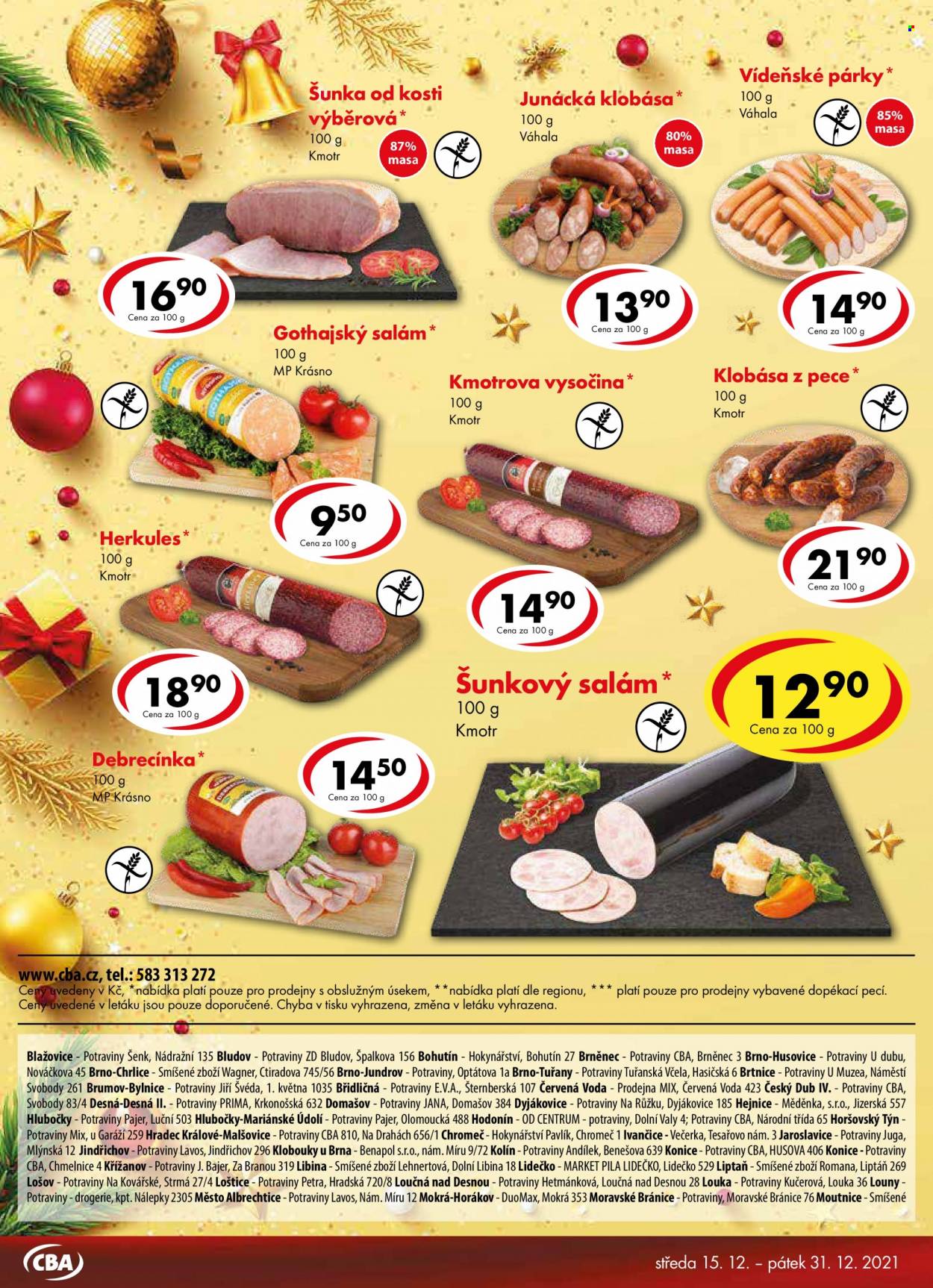 Leták CBA Premium - 15.12.2021 - 31.12.2021. Strana 6