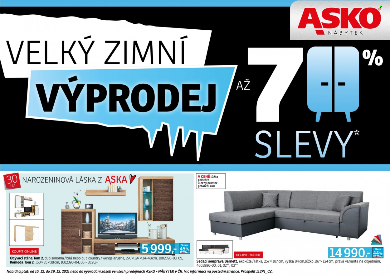 Leták ASKO - 16.12.2021 - 29.12.2021. Strana 1