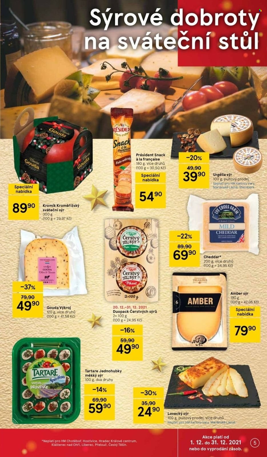 Leták TESCO - 20.12.2021 - 24.12.2021. Strana 5