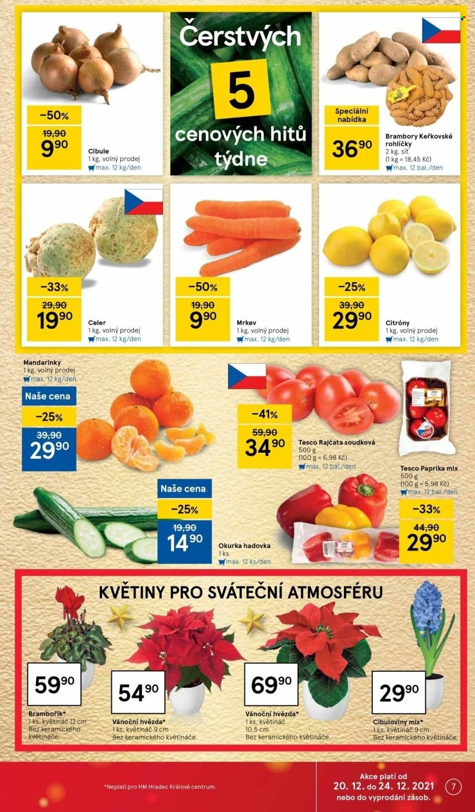 Leták TESCO - 20.12.2021 - 24.12.2021. Strana 7
