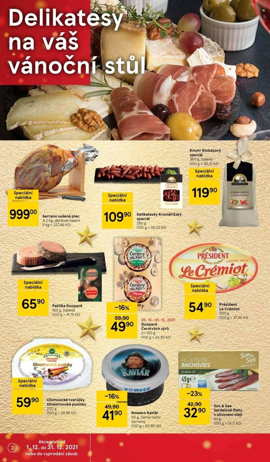 Leták TESCO supermarket - 20.12.2021 - 24.12.2021. Strana 2