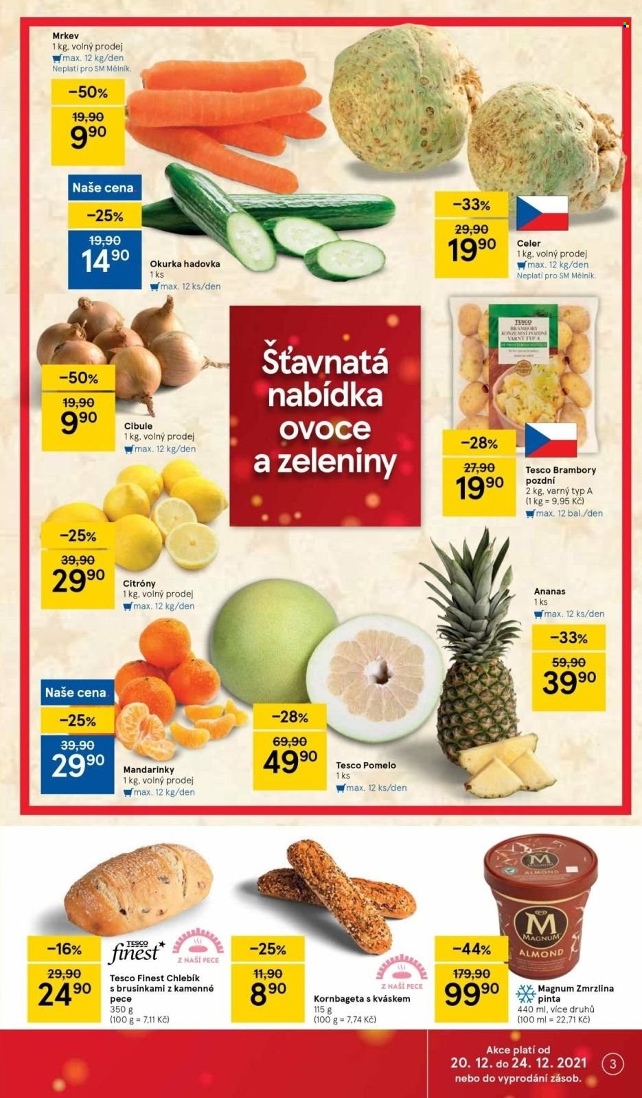Leták TESCO supermarket - 20.12.2021 - 24.12.2021. Strana 3