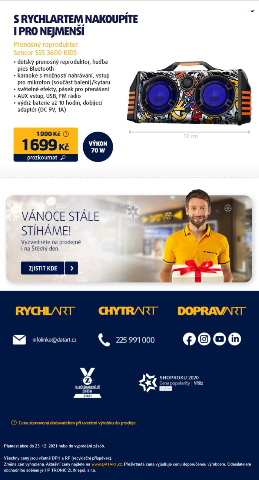 Leták DATART - 21.12.2021 - 23.12.2021. Strana 4