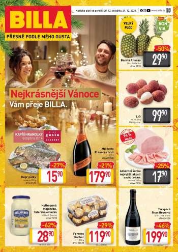 Leták BILLA - 20.12.2021 - 24.12.2021.