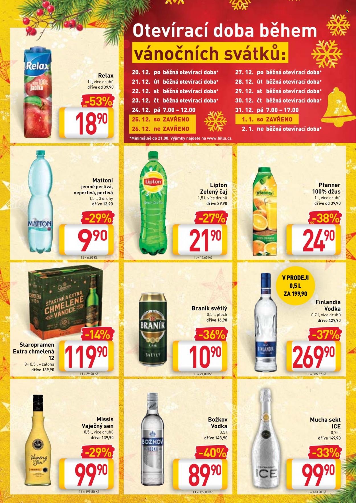 Leták BILLA - 20.12.2021 - 24.12.2021. Strana 7