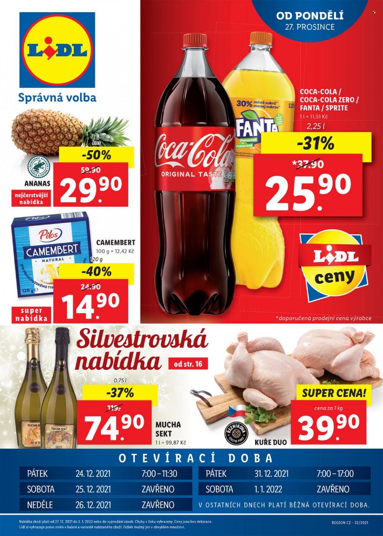 Leták Lidl - 27.12.2021 - 2.1.2022. Strana 1