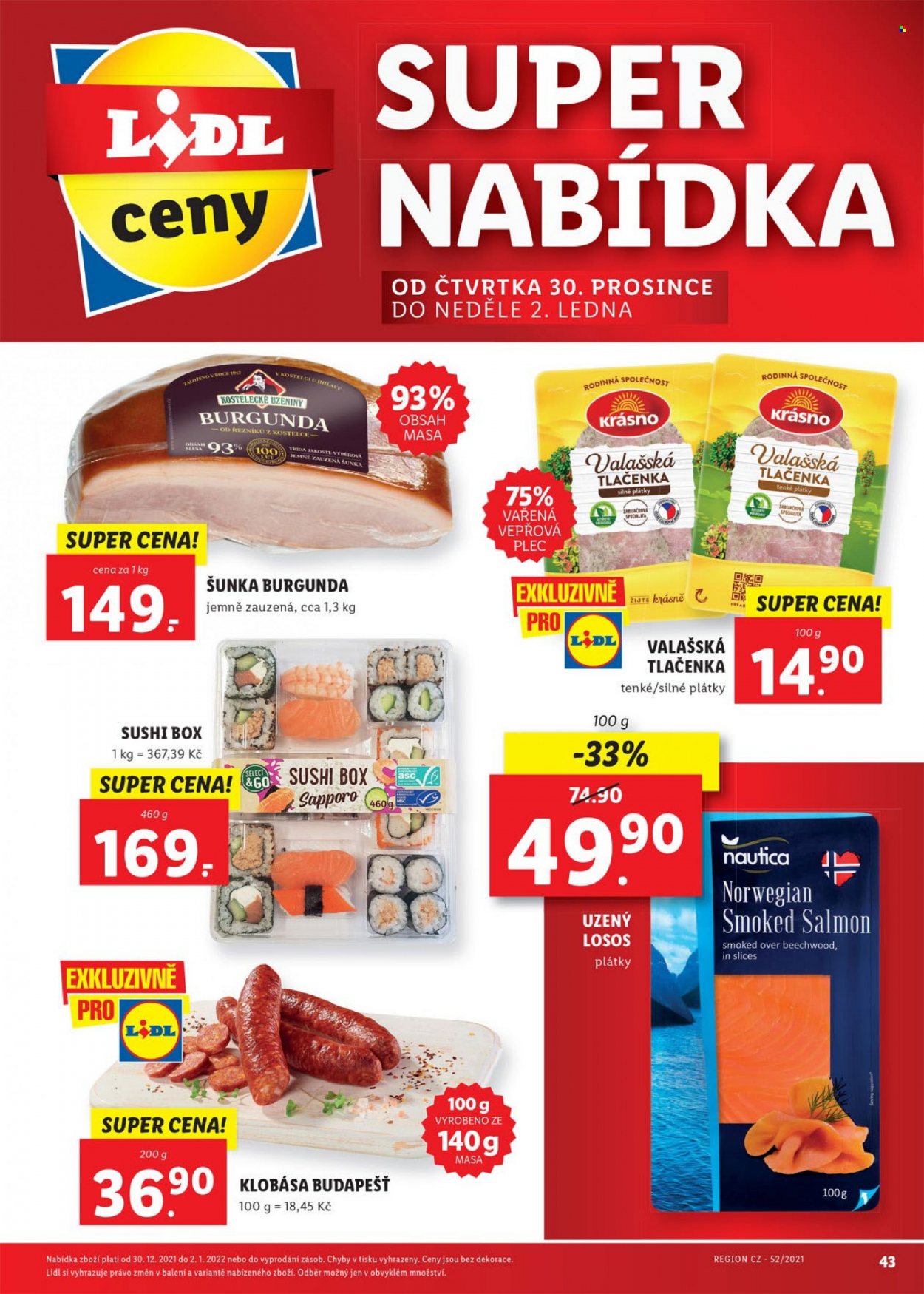 Leták Lidl - 27.12.2021 - 2.1.2022. Strana 43