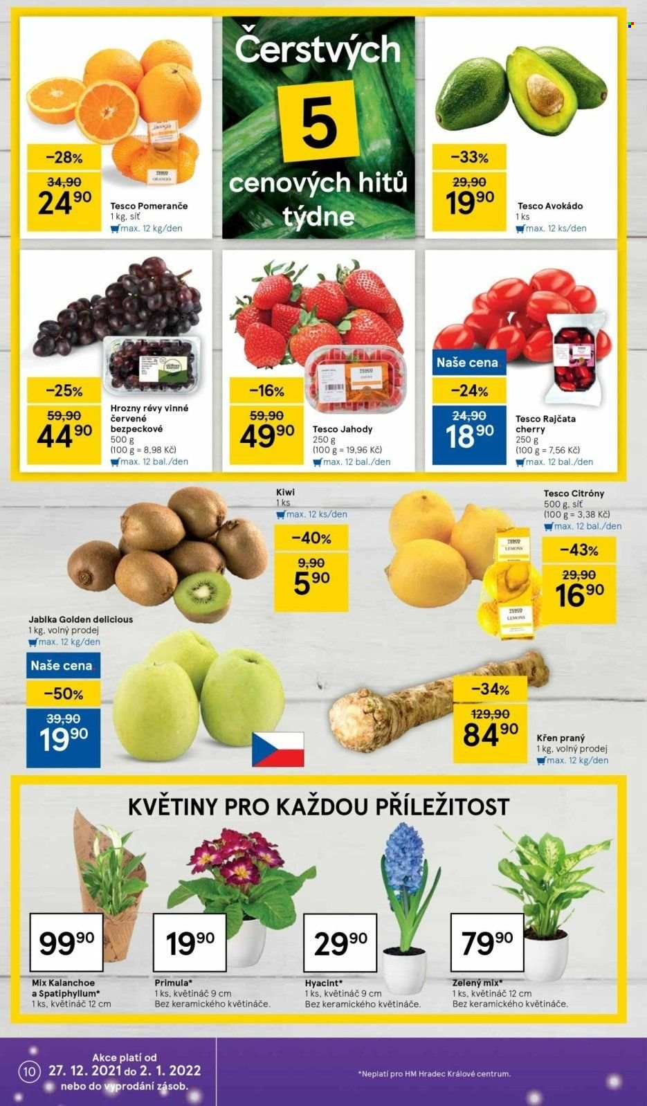 Leták TESCO - 27.12.2021 - 2.1.2022. Strana 10