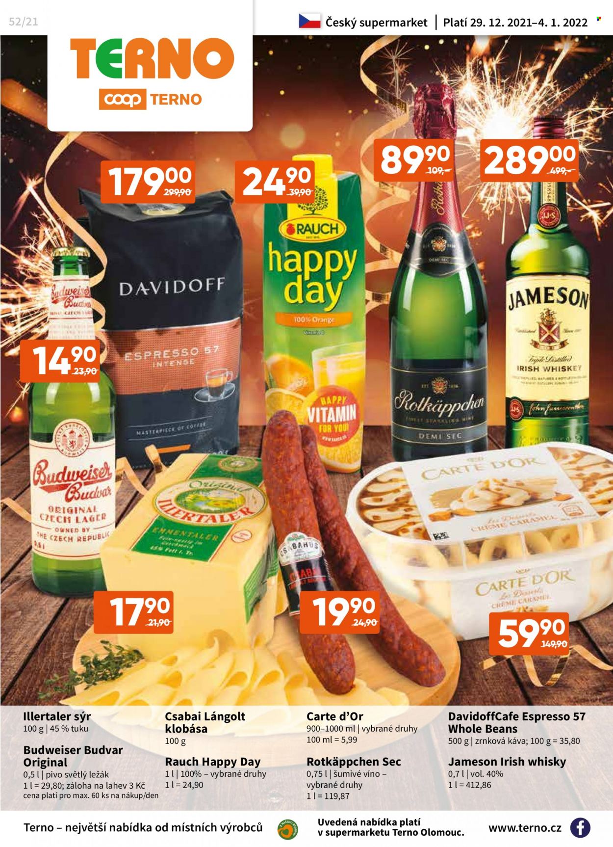 Leták coop TERNO - 29.12.2021 - 4.1.2022. Strana 1