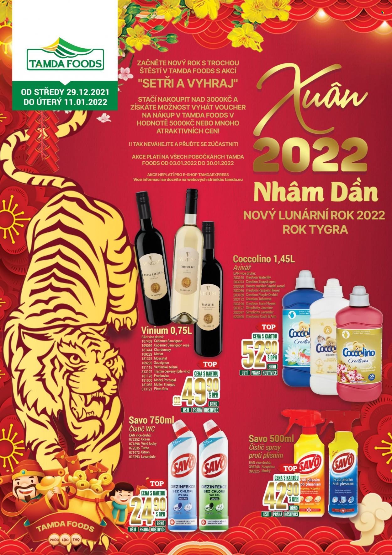 Leták Tamda Foods - 29.12.2021 - 11.1.2022. Strana 1
