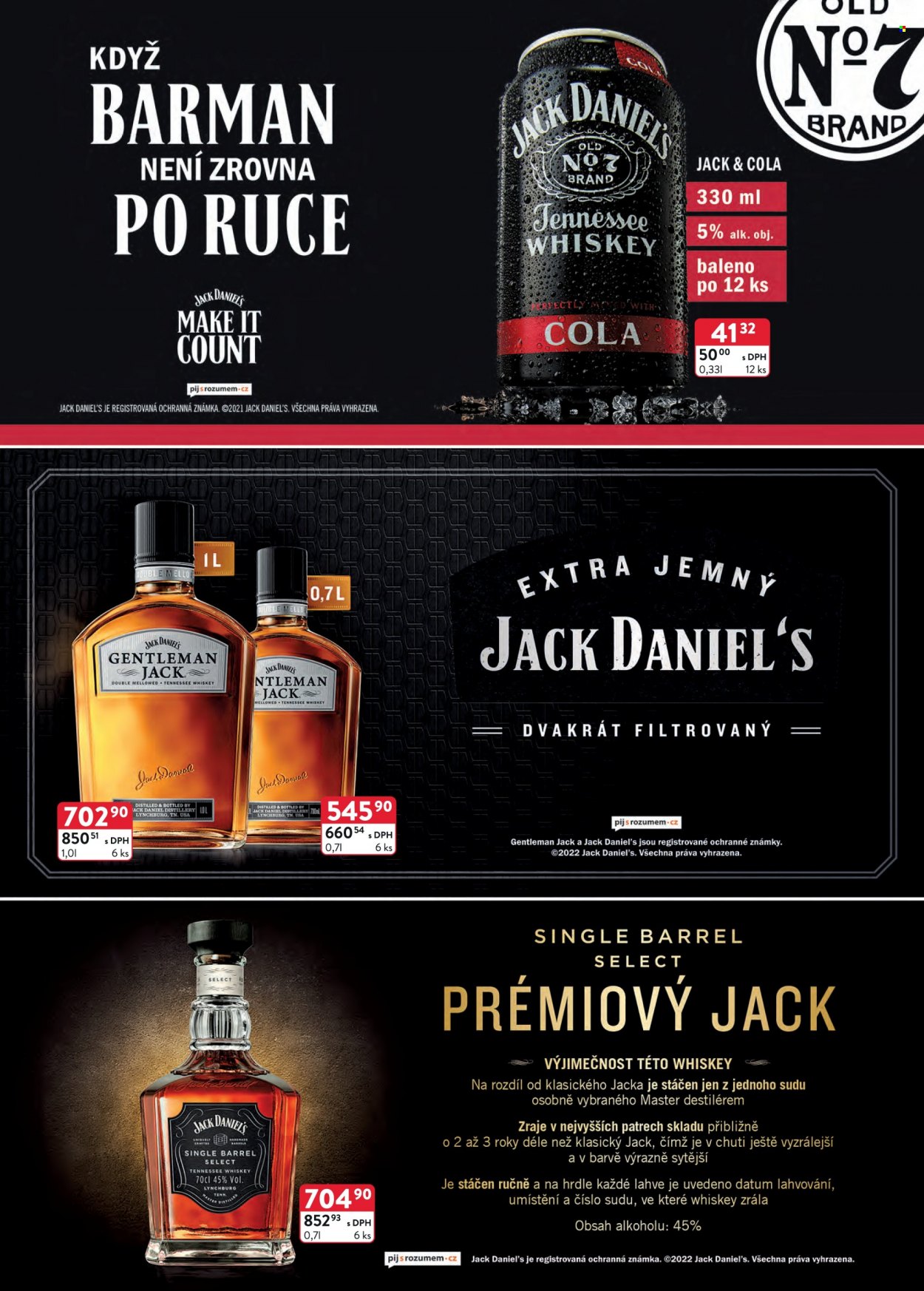 thumbnail - Leták Astur & Qanto velkoobchod - 1.1.2022 - 31.1.2022 - Produkty v akci - alkohol, míchaný nápoj, whisky, Jack Daniel’s, Gentleman Jack. Strana 17.