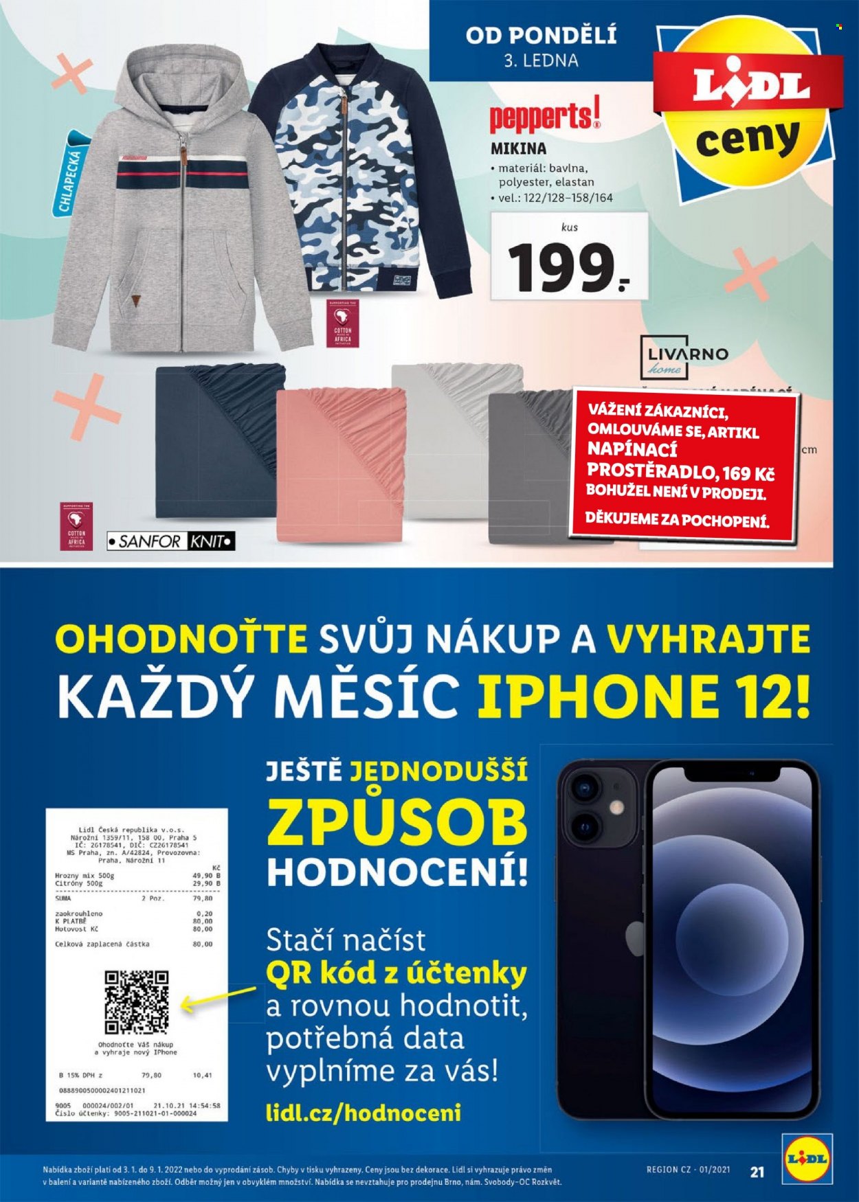 Leták Lidl - 3.1.2022 - 9.1.2022. Strana 21