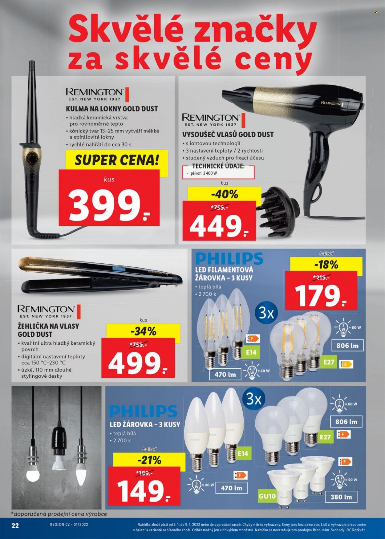 Leták Lidl - 3.1.2022 - 9.1.2022. Strana 22