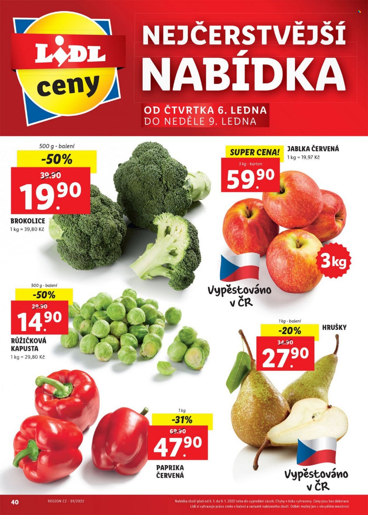 Leták Lidl - 3.1.2022 - 9.1.2022. Strana 40