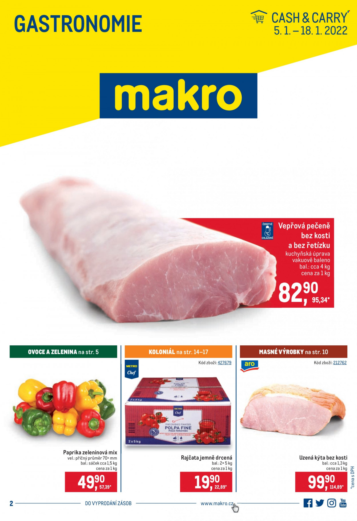 Leták MAKRO - 5.1.2022 - 18.1.2022. Strana 1