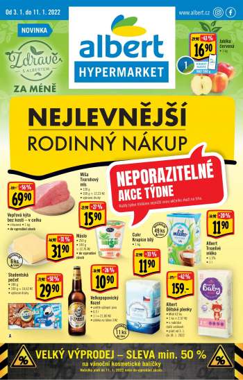 Leták Albert Hypermarket - 3.1.2022 - 11.1.2022.