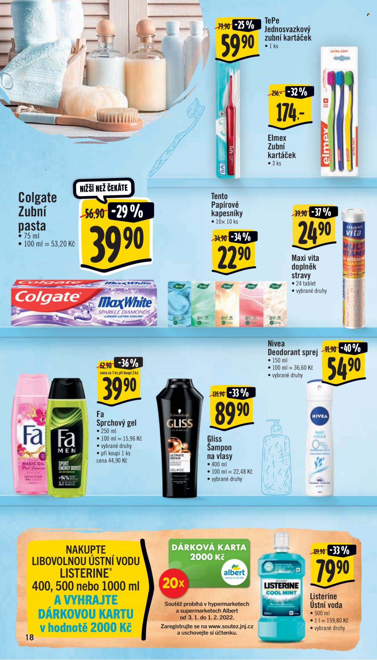 Leták Albert Supermarket - 3.1.2022 - 11.1.2022. Strana 18