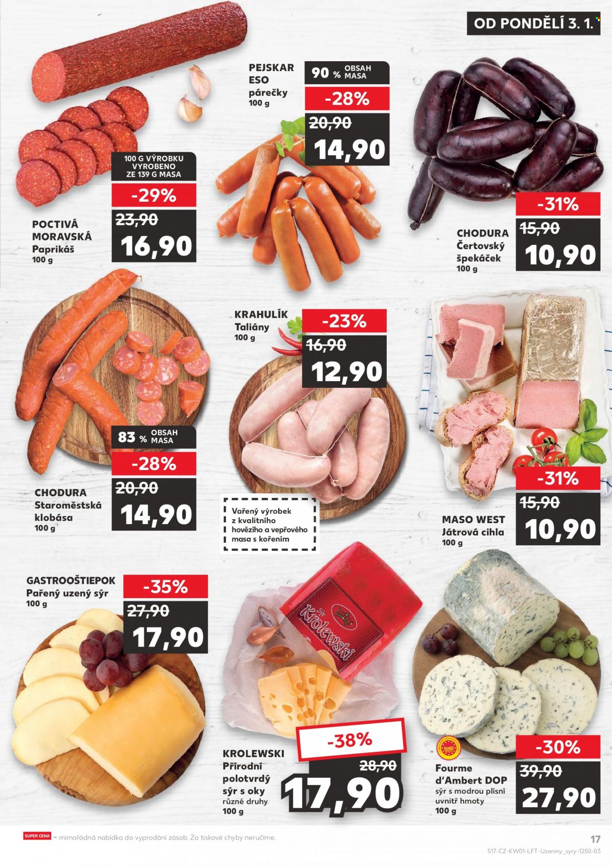 Leták Kaufland - 3.1.2022 - 11.1.2022. Strana 17