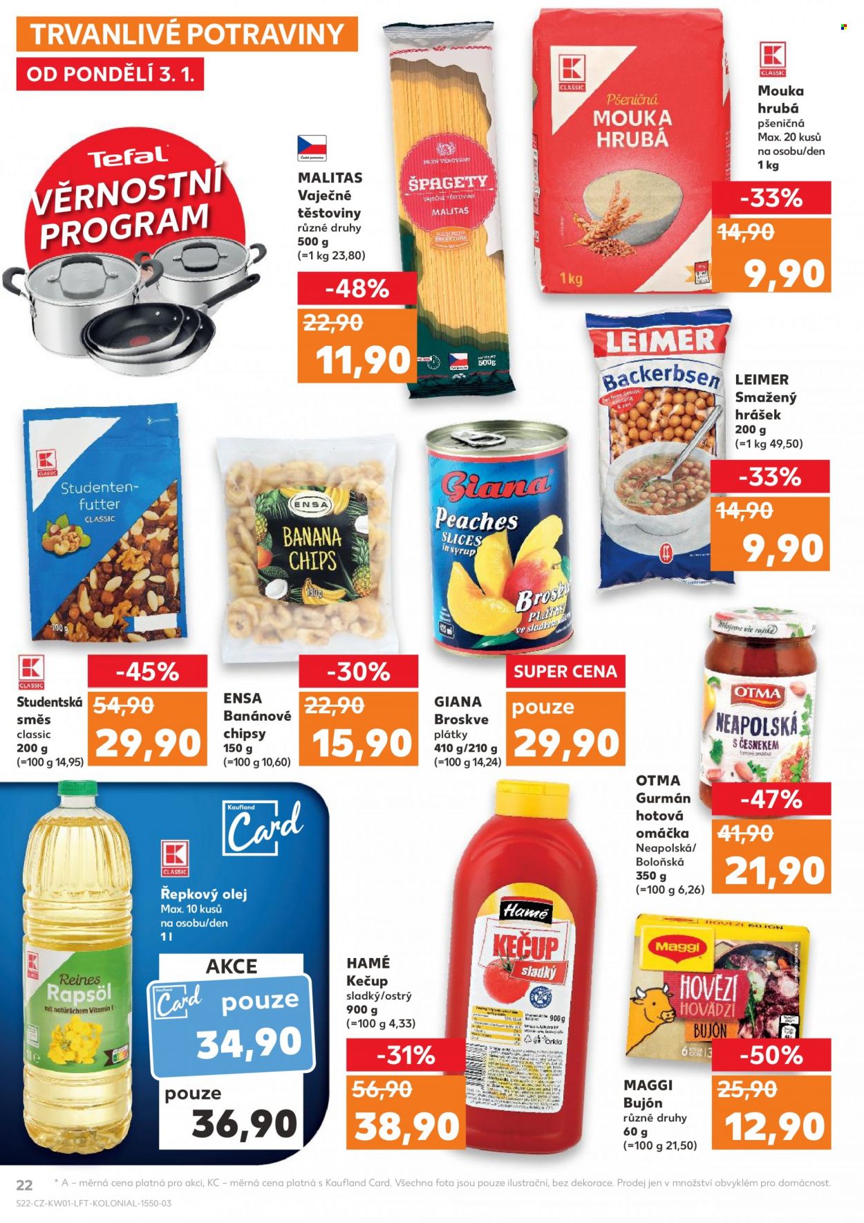 Leták Kaufland - 3.1.2022 - 11.1.2022. Strana 22