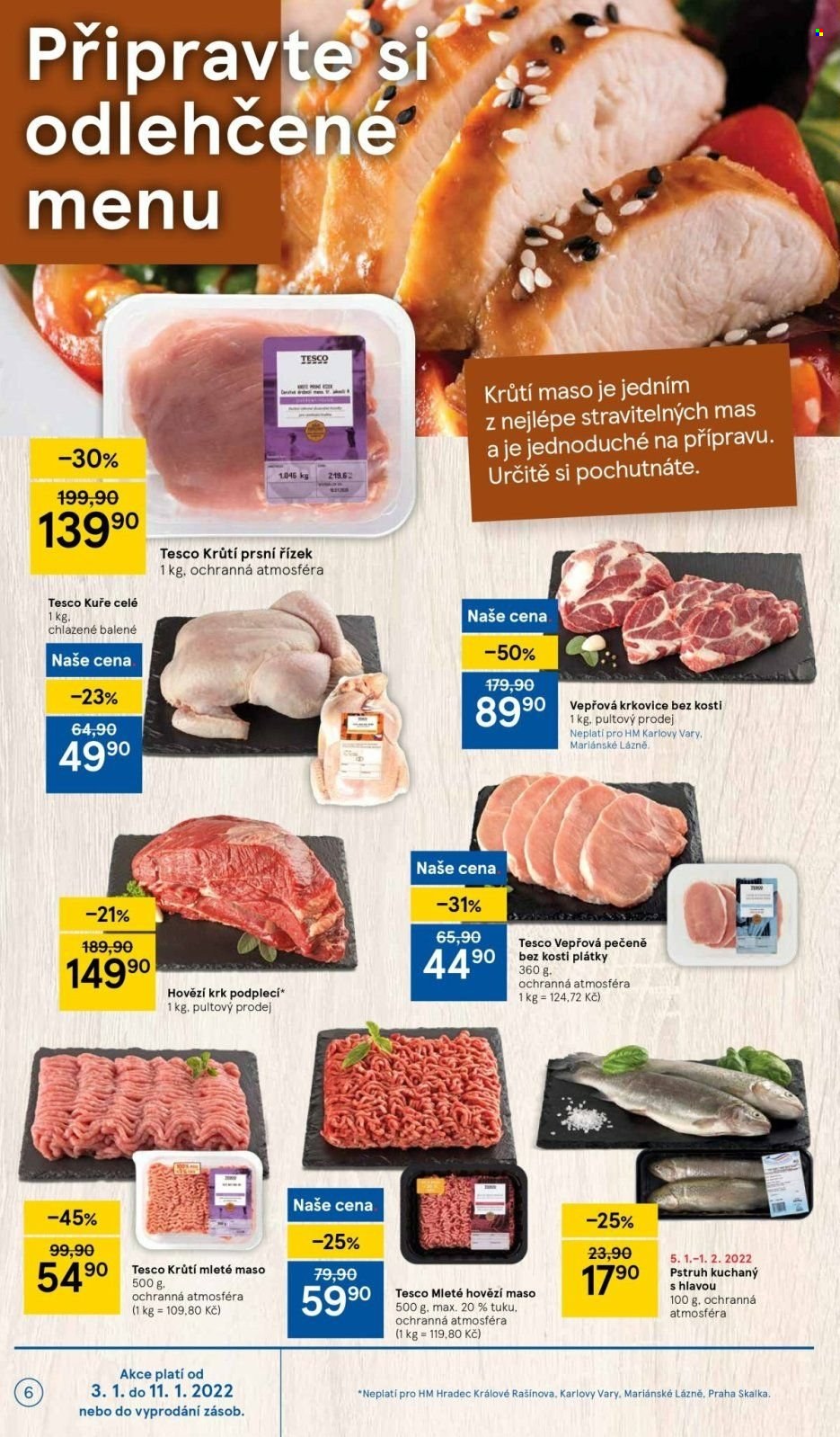 Leták TESCO - 3.1.2022 - 11.1.2022. Strana 6