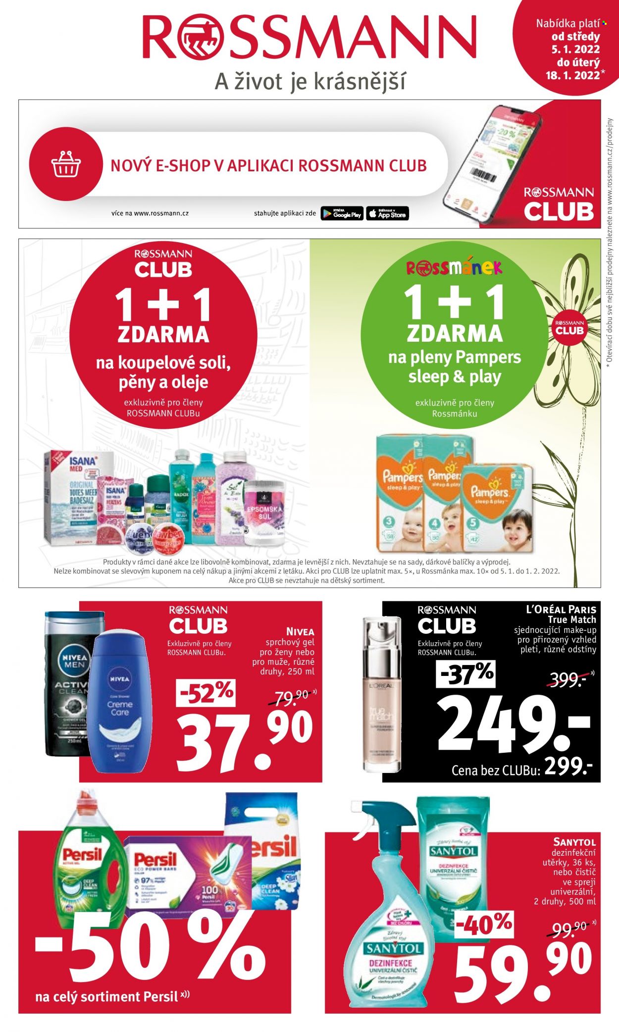 Leták ROSSMANN - 5.1.2022 - 18.1.2022. Strana 1