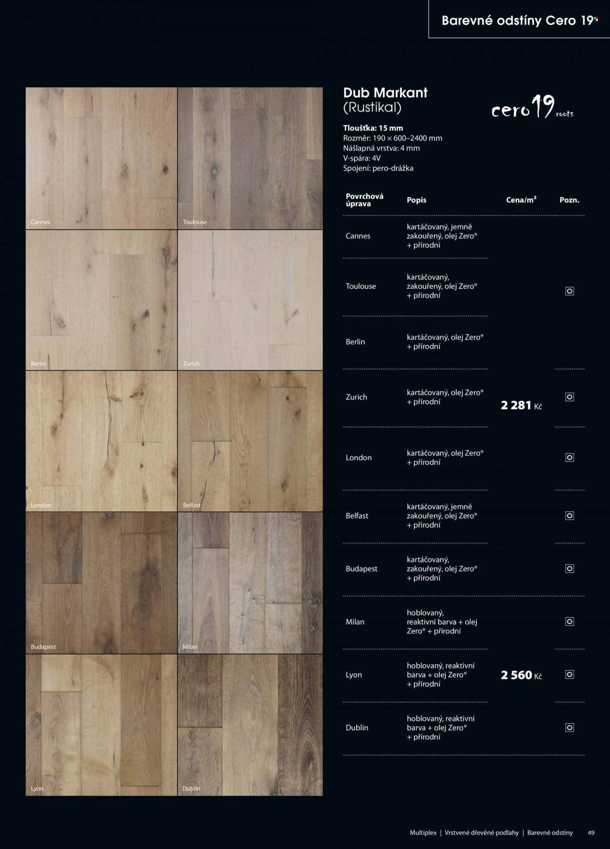 thumbnail - Leták Floor Forever - 1.1.2022 - 31.12.2022 - Produkty v akci - podlaha, dřevěná podlaha. Strana 49.