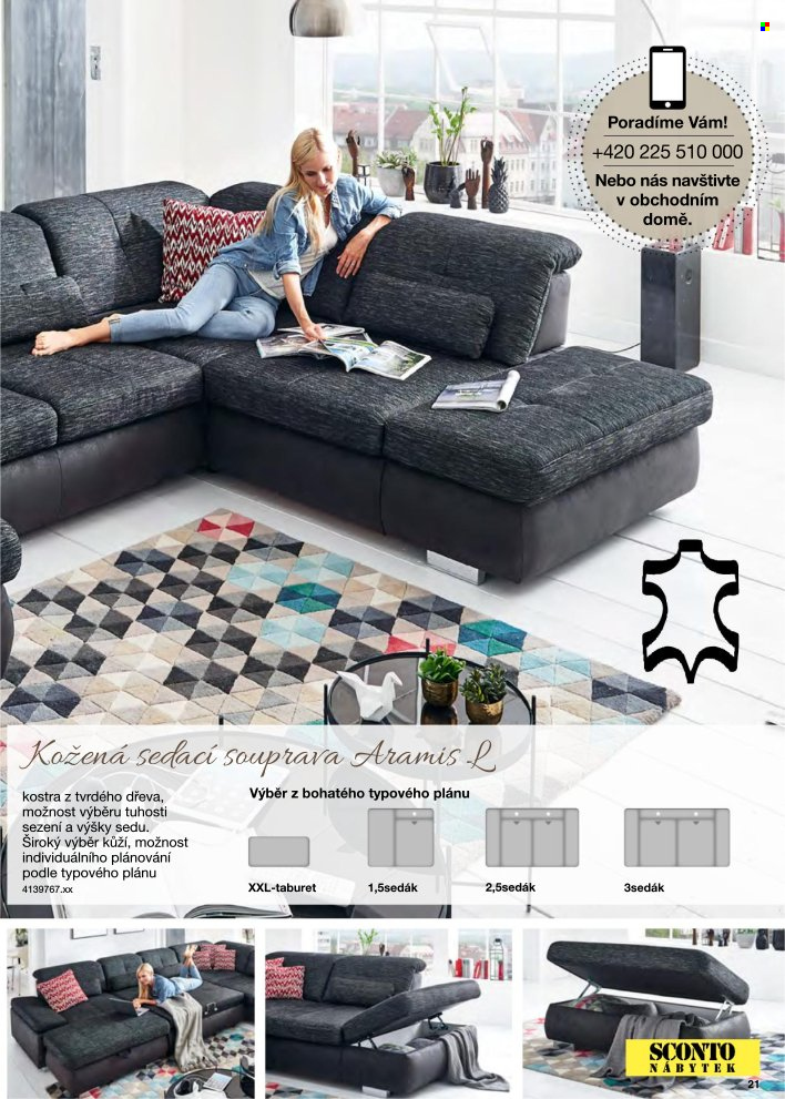 Leták SCONTO NÁBYTEK. Strana 21