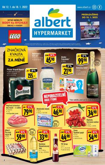 Leták Albert Hypermarket - 12.1.2022 - 18.1.2022.