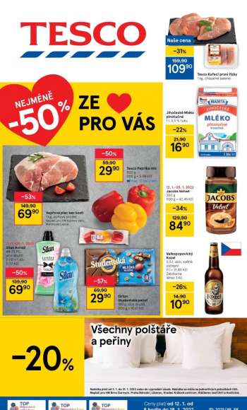 Leták TESCO - 12.1.2022 - 18.1.2022.