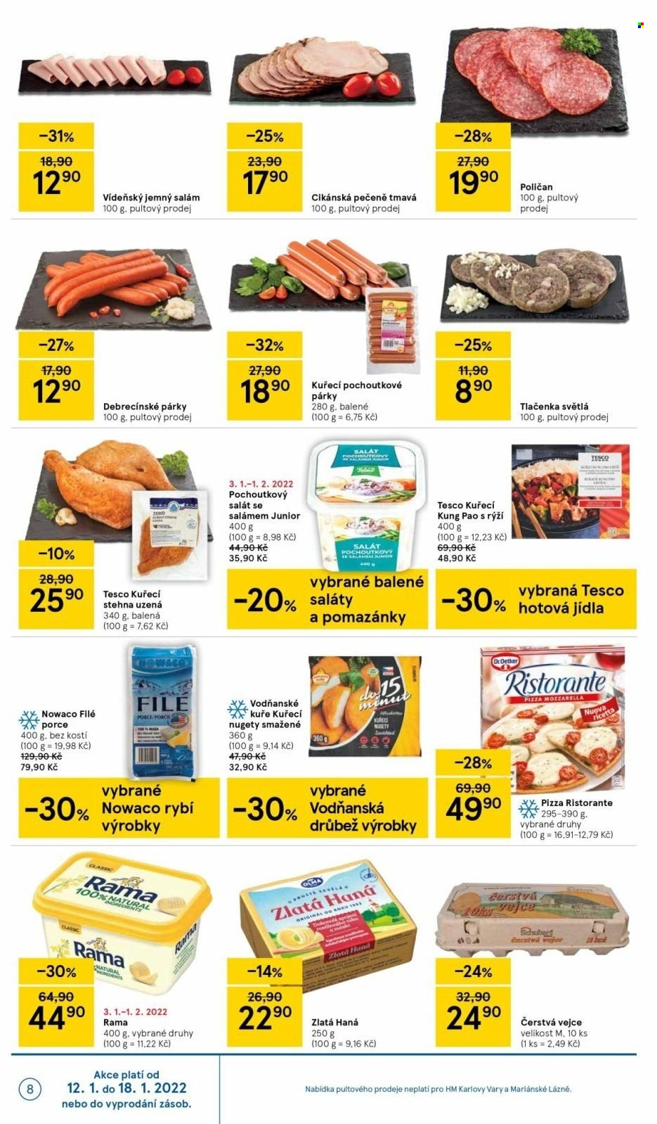 Leták TESCO - 12.1.2022 - 18.1.2022. Strana 8