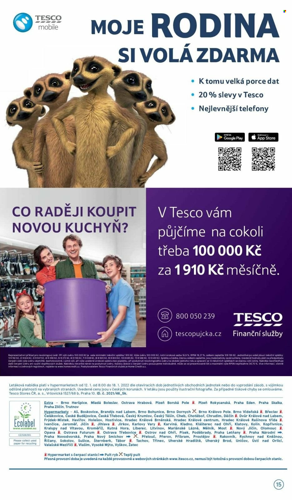Leták TESCO - 12.1.2022 - 18.1.2022. Strana 15
