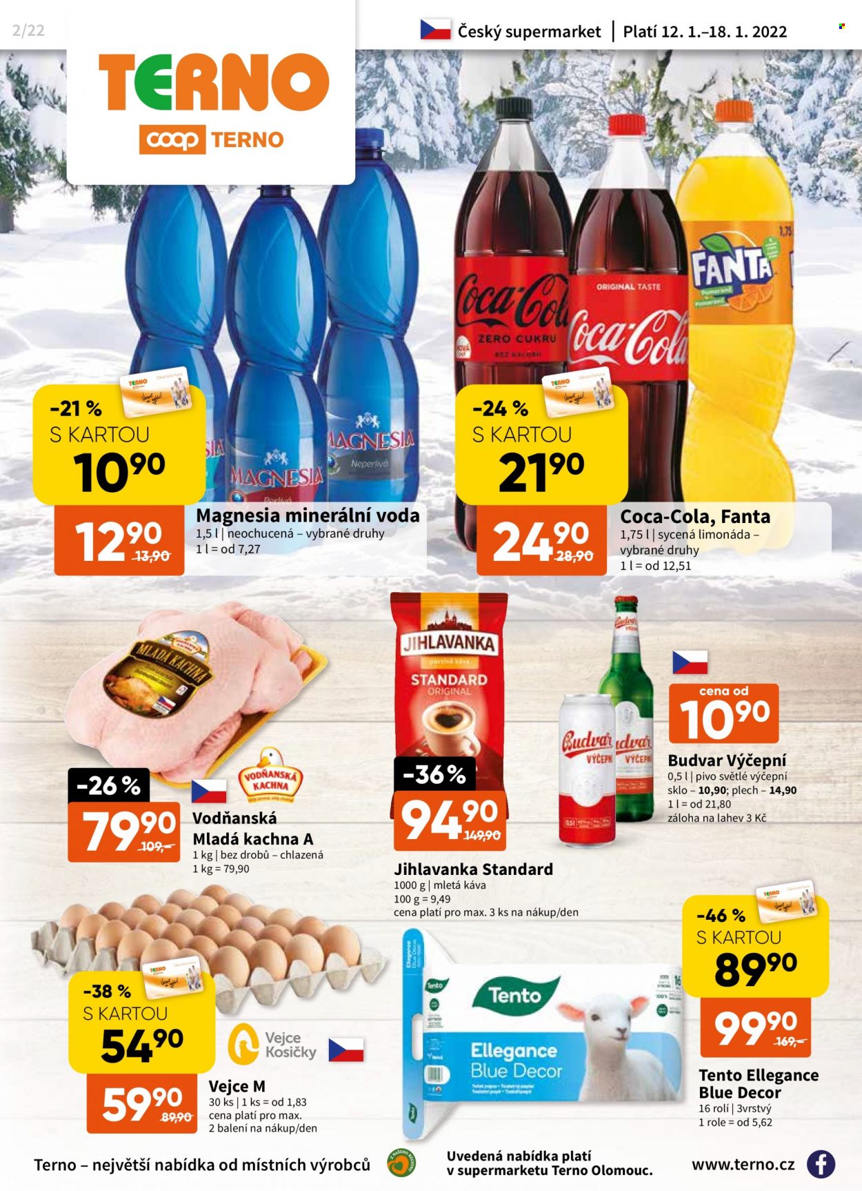Leták coop TERNO - 12.1.2022 - 18.1.2022. Strana 1