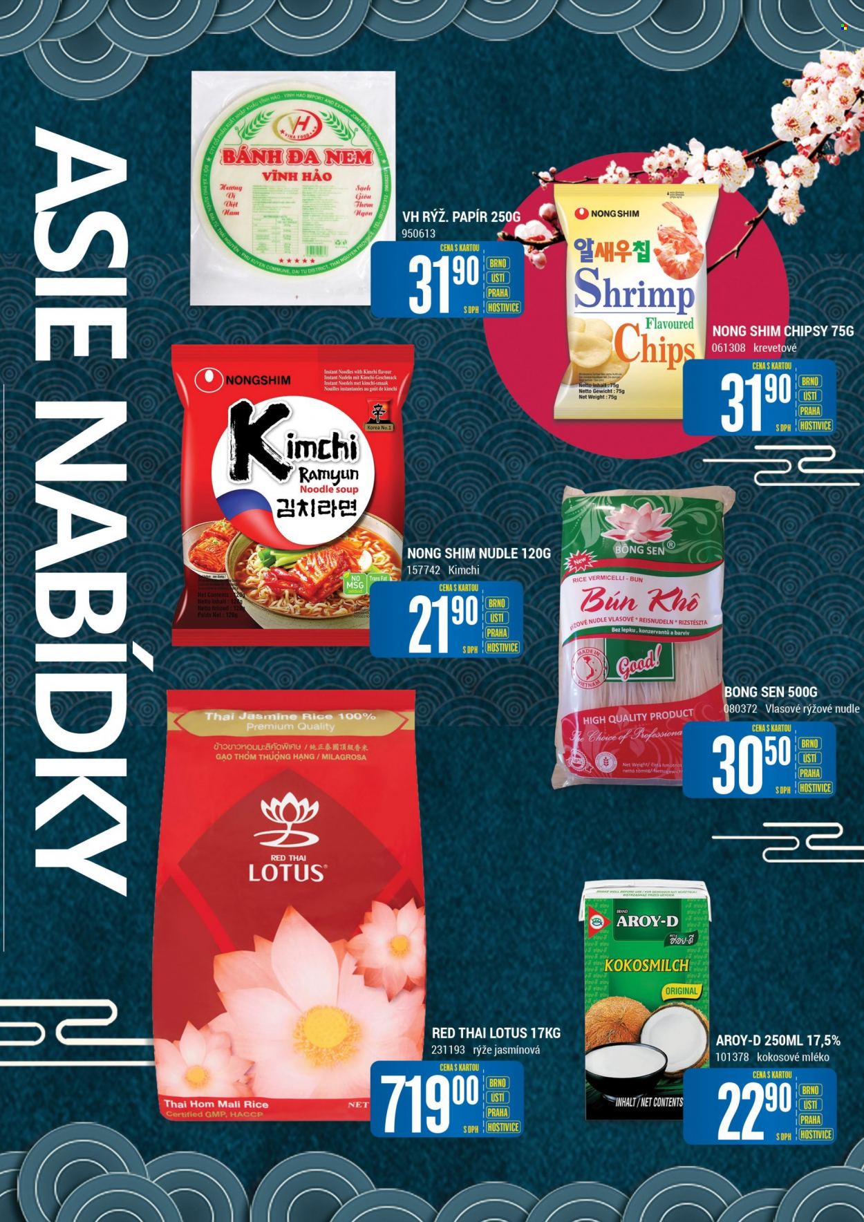 thumbnail - Leták Tamda Foods - 12.1.2022 - 18.1.2022 - Produkty v akci - kimchi, Lotus, brambůrky, chipsy, kokosové mléko, rýže, jasmínová rýže, nudle, rýžové nudle. Strana 6.