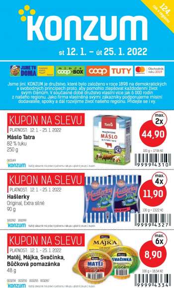 Leták Konzum - 12.1.2022 - 25.1.2022.
