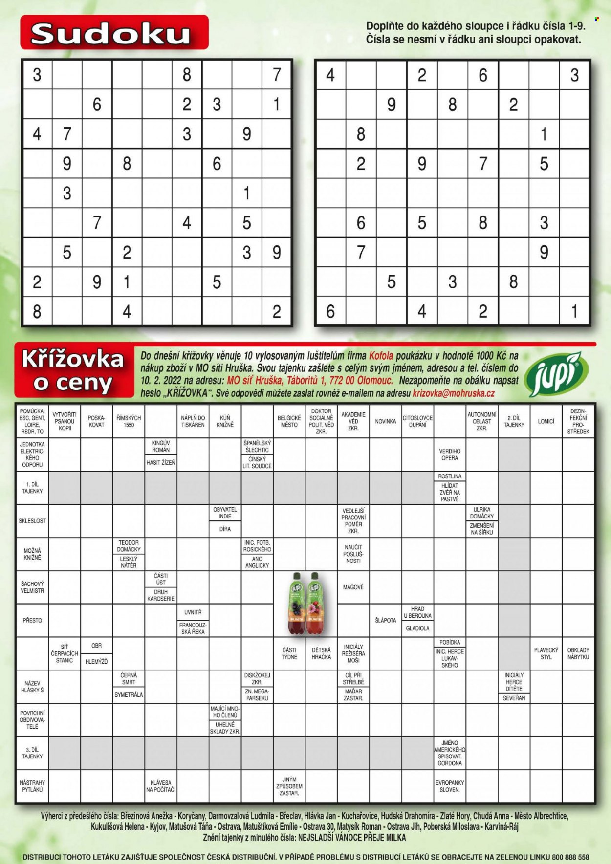 Leták Hruška - 12.1.2022 - 22.2.2022. Strana 19