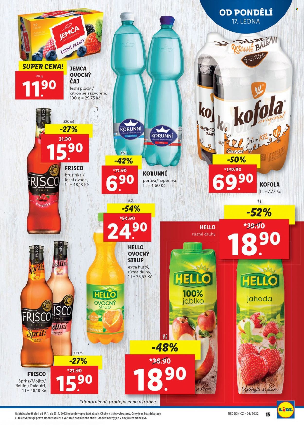 Leták Lidl - 17.1.2022 - 23.1.2022. Strana 15