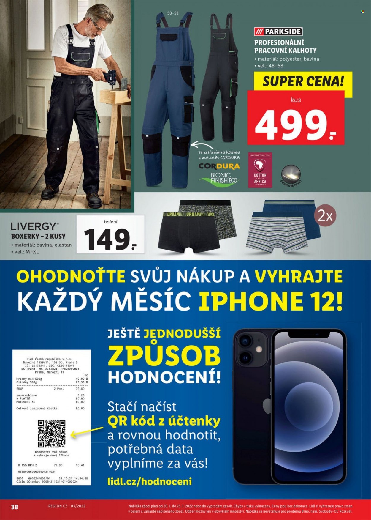 Leták Lidl - 17.1.2022 - 23.1.2022. Strana 38