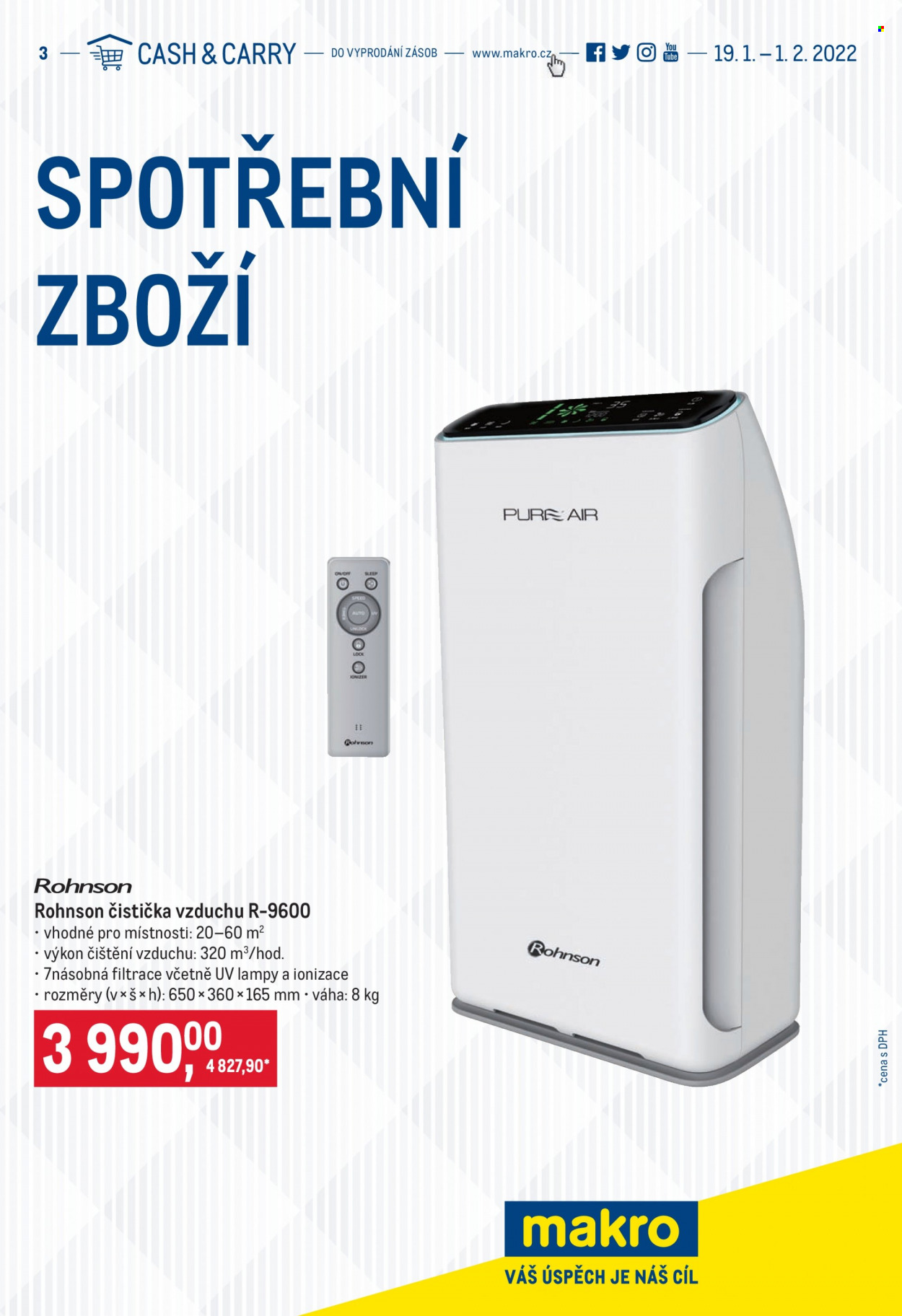 Leták MAKRO - 19.1.2022 - 1.2.2022. Strana 1