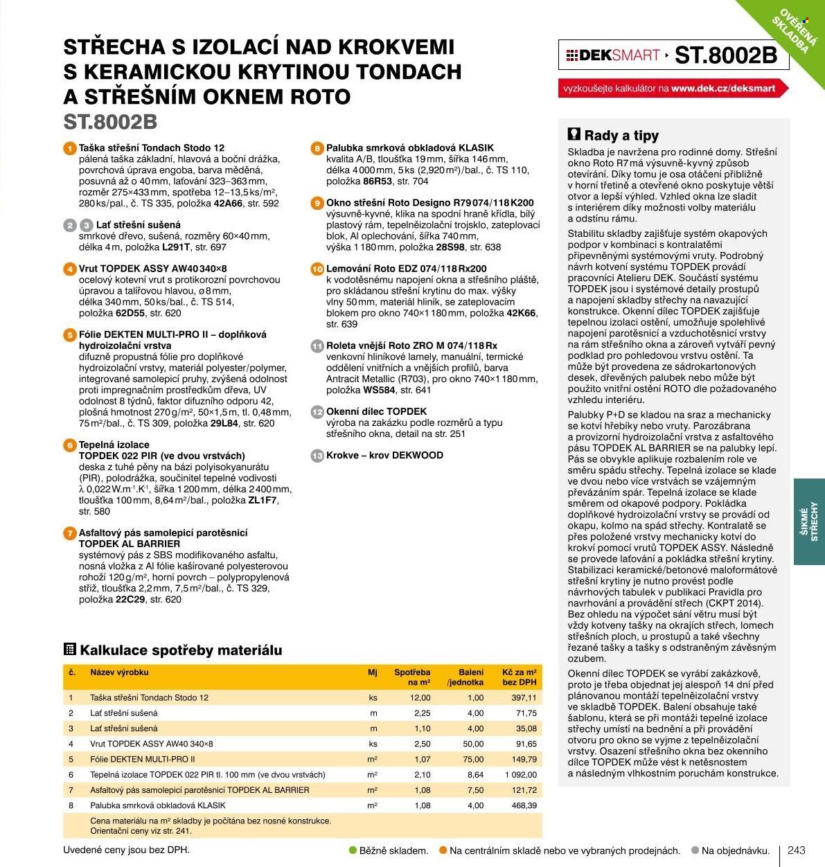 Leták DEK. Strana 242