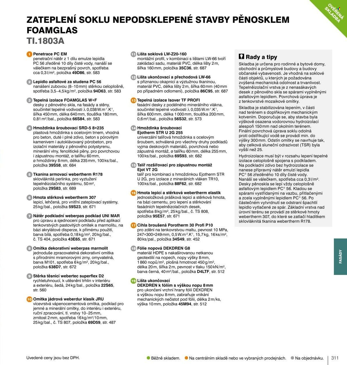 Leták DEK. Strana 310
