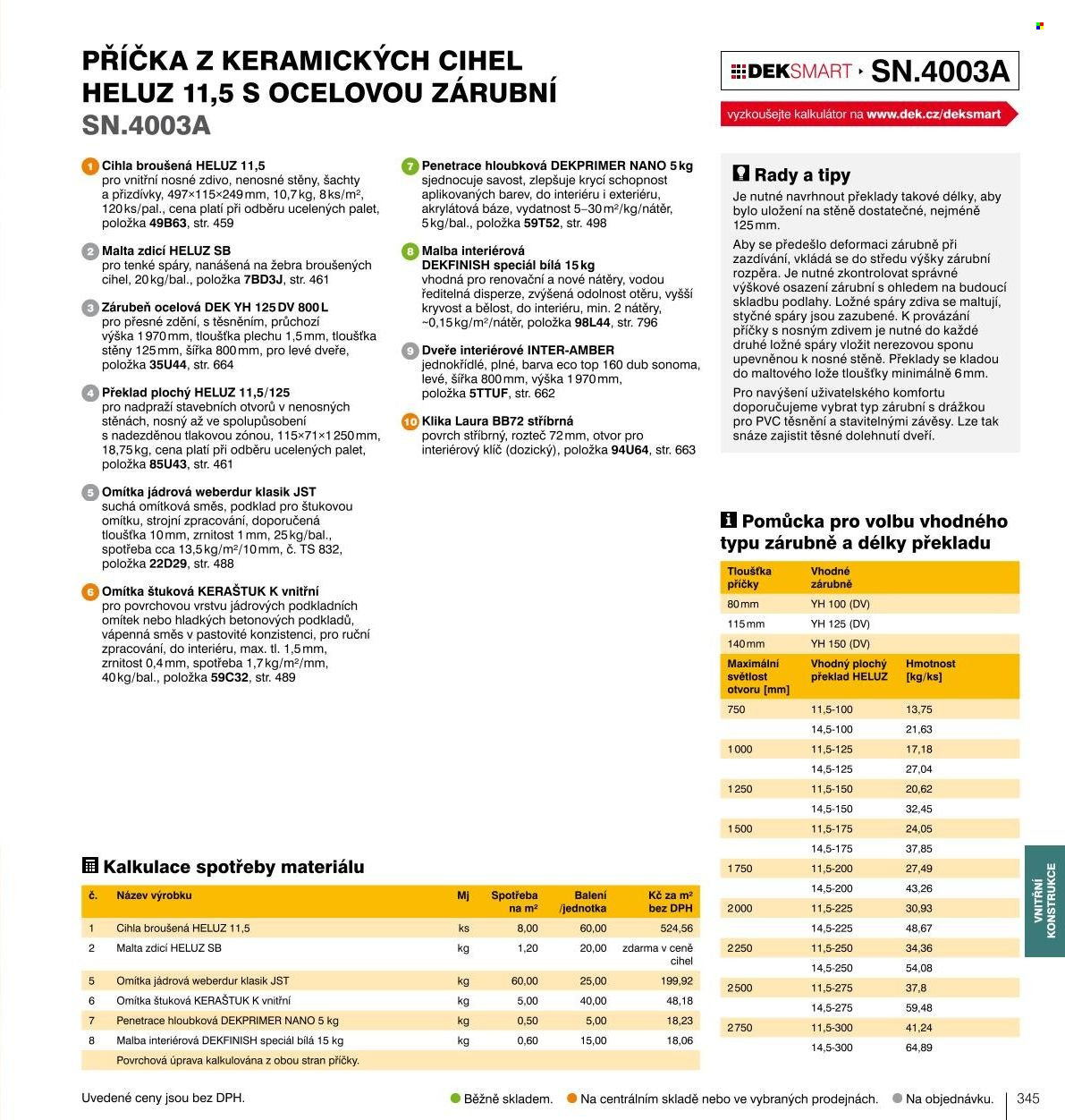 Leták DEK. Strana 343